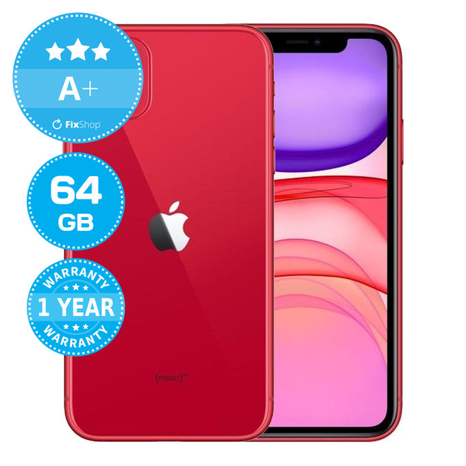 Apple iPhone 11 (PRODUCT)RED 64GB A+ Recondiționat
