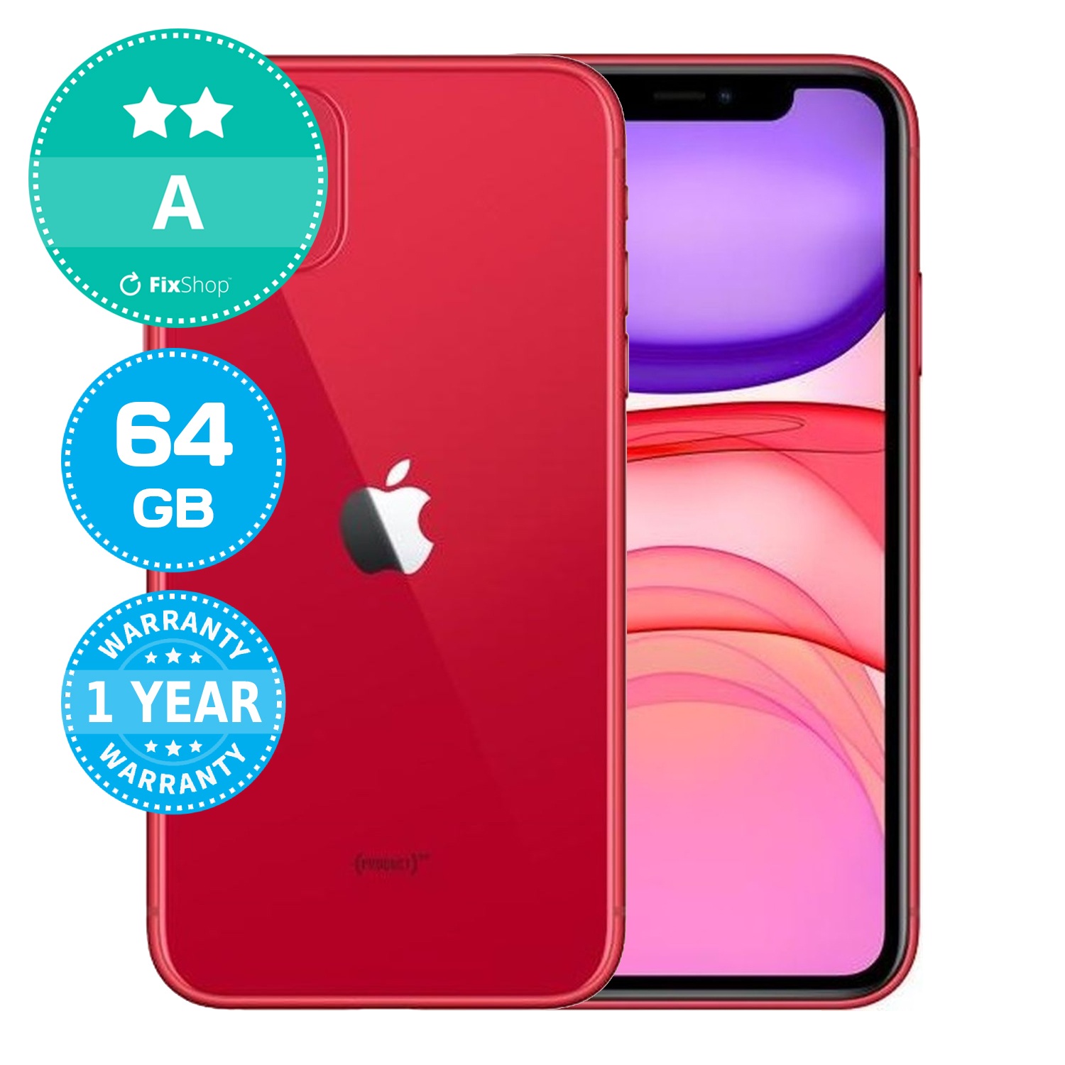 Apple iPhone 11 (PRODUCT)RED 64GB A Recondiționat | FixShop