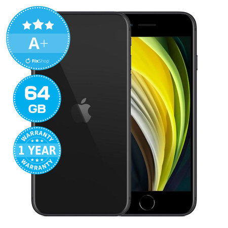 Apple iPhone SE (2nd Gen 2020) Black 64GB A+ Recondiționat