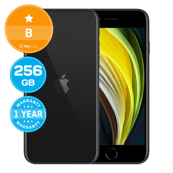 Apple iPhone SE (2nd Gen 2020) Black 256GB B Recondiționat