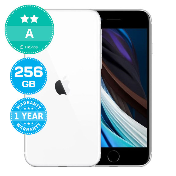 Apple iPhone SE (2nd Gen 2020) White 256GB A Recondiționat