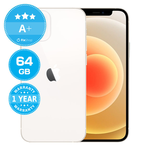 Apple iPhone 12 Mini White 64GB A+ Recondiționat