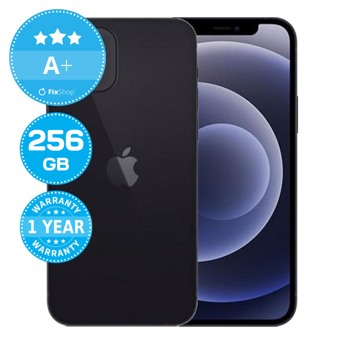 Apple iPhone 12 Black 256GB A+ Recondiționat