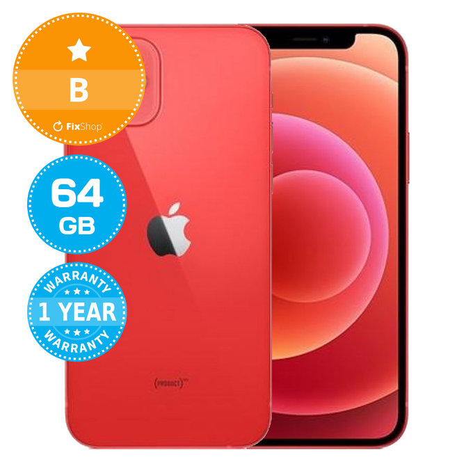 Apple iPhone 12 (PRODUCT)RED 64GB B Recondiționat