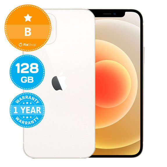 Apple iPhone 12 White 128GB B Recondiționat