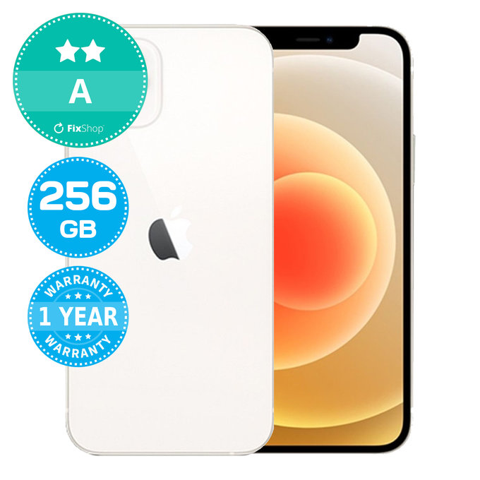 Apple iPhone 12 White 256GB A Recondiționat