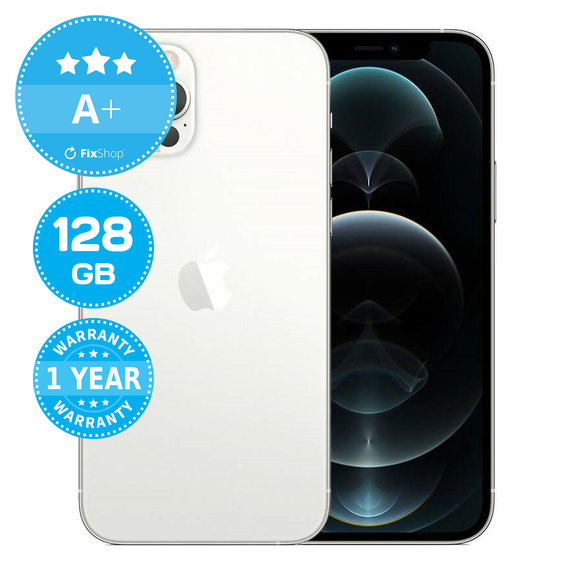 Apple iPhone 12 Pro Silver 128GB A+ Recondiționat