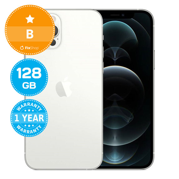 Apple iPhone 12 Pro Silver 128GB B Recondiționat