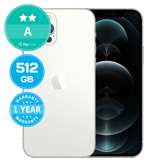 Apple iPhone 12 Pro Silver 512GB A Recondiționat