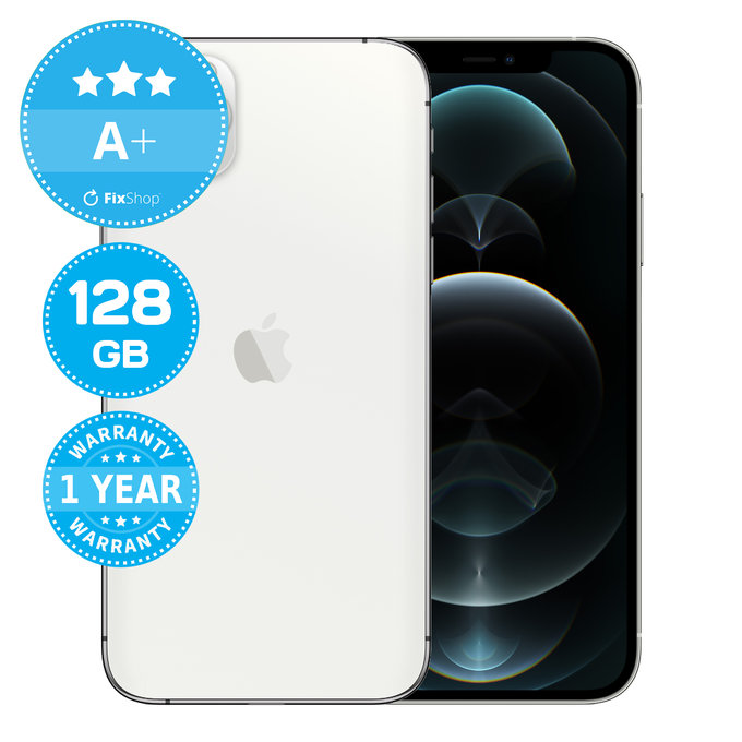Apple iPhone 12 Pro Max Silver 128GB A+ Recondiționat