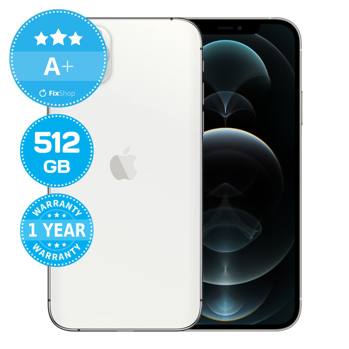 Apple iPhone 12 Pro Max Silver 512GB A+ Recondiționat