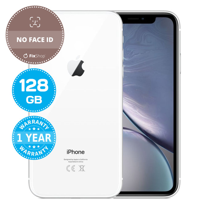 Apple iPhone XR White 128GB (No Face ID) Recondiționat