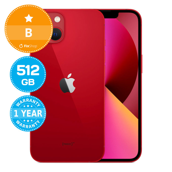 Apple iPhone 13 (PRODUCT)RED 512GB B Recondiționat