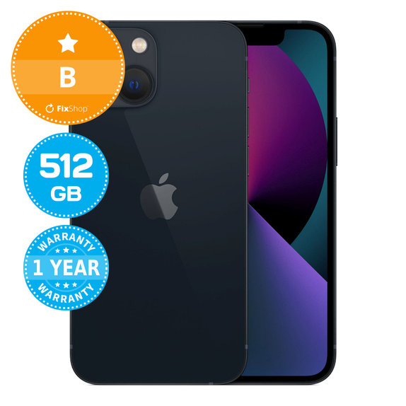 Apple iPhone 13 Mini Midnight 512GB B Recondiționat