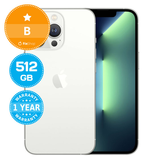 Apple iPhone 13 Pro Silver 512GB B Recondiționat