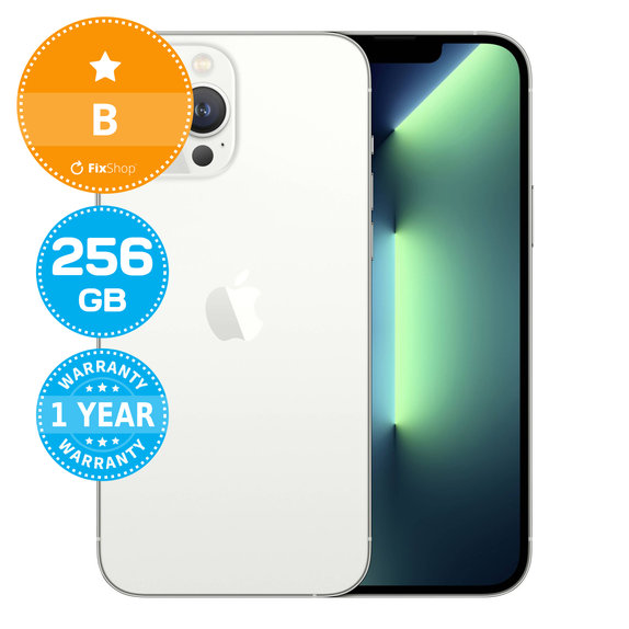 Apple iPhone 13 Pro Max Silver 256GB B Recondiționat