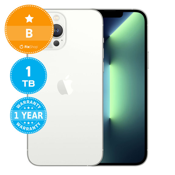 Apple iPhone 13 Pro Max Silver 1TB B Recondiționat
