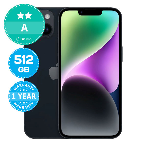 Apple iPhone 14 Midnight 512GB A Recondiționat