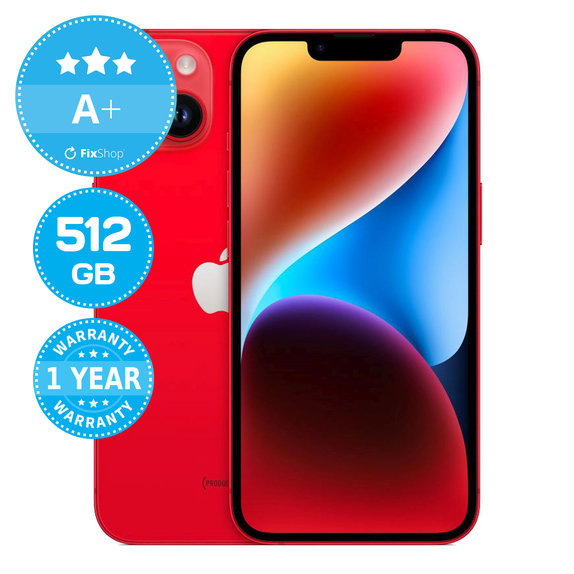 Apple iPhone 14 (PRODUCT)RED 512GB A+ Recondiționat