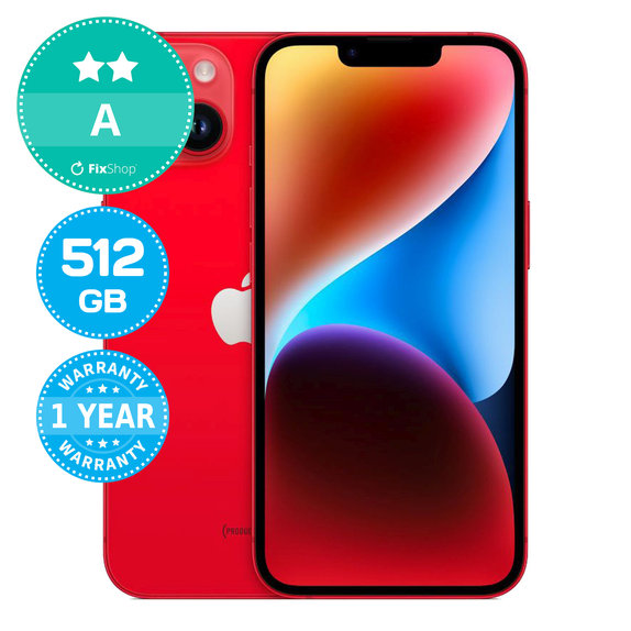 Apple iPhone 14 (PRODUCT)RED 512GB A Recondiționat