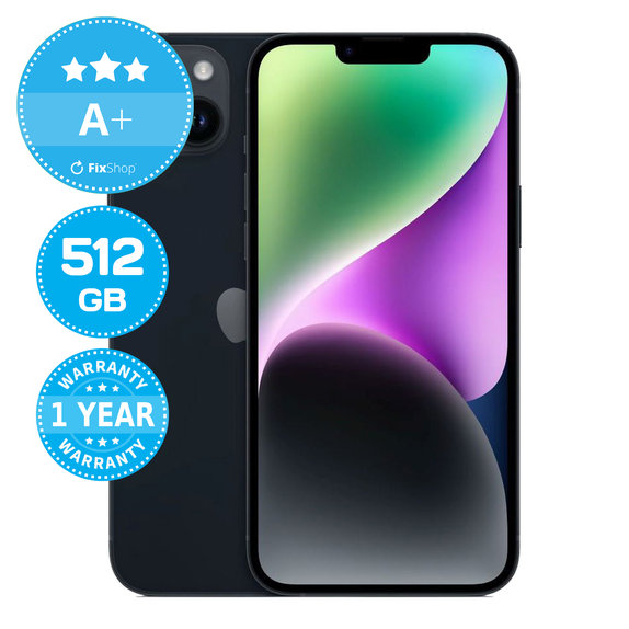 Apple iPhone 14 Plus Midnight 512GB A+ Recondiționat