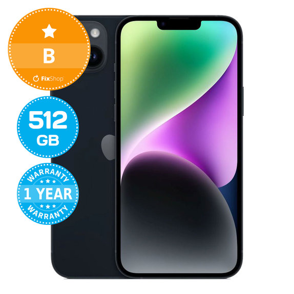 Apple iPhone 14 Plus Midnight 512GB B Recondiționat