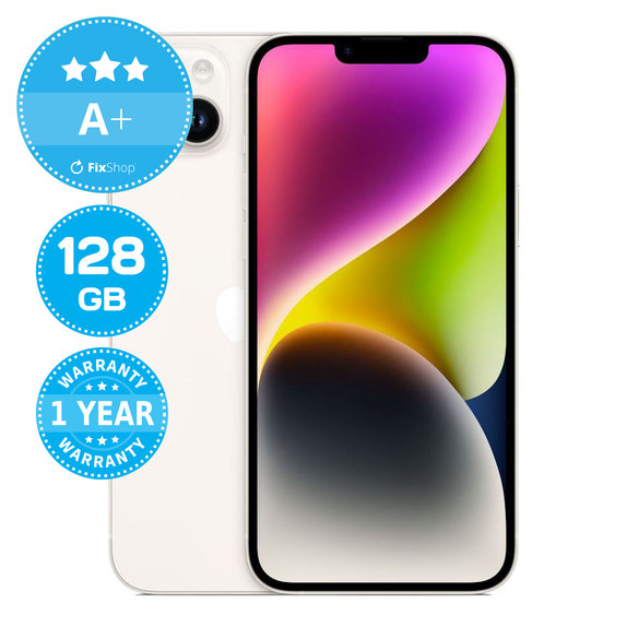 Apple iPhone 14 Plus Starlight 128GB A+ Recondiționat