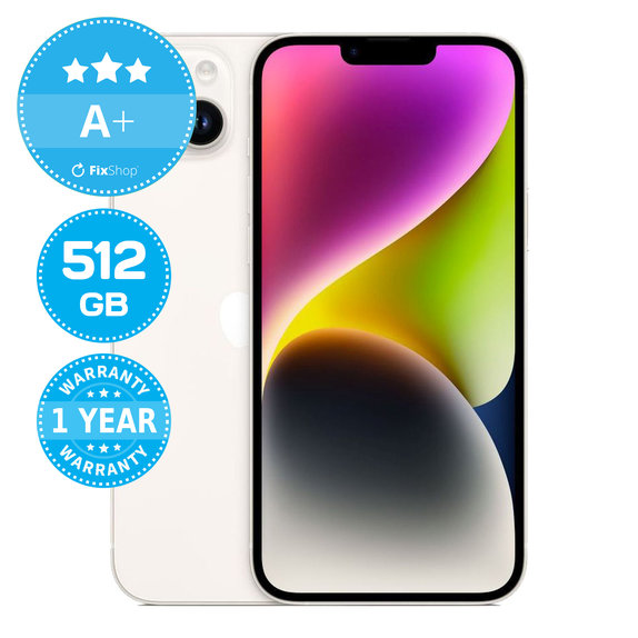 Apple iPhone 14 Plus Starlight 512GB A+ Recondiționat