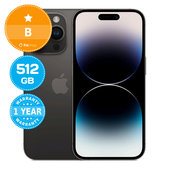 Apple iPhone 14 Pro Space Black 512GB B Recondiționat