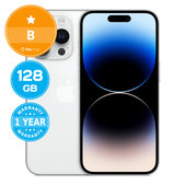 Apple iPhone 14 Pro Silver 128GB B Recondiționat