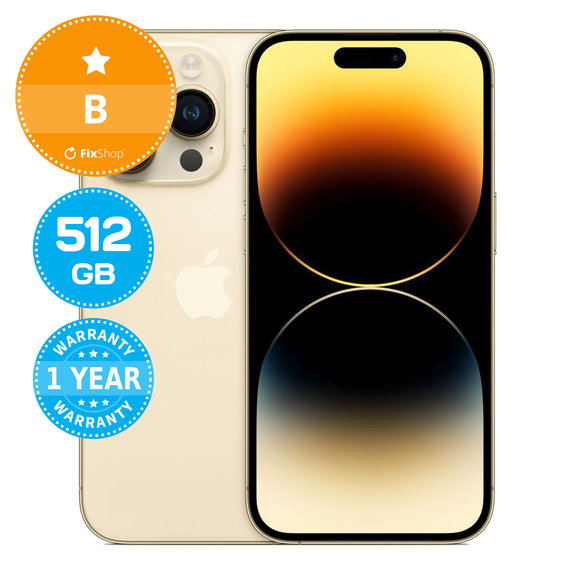 Apple iPhone 14 Pro Gold 512GB B Recondiționat