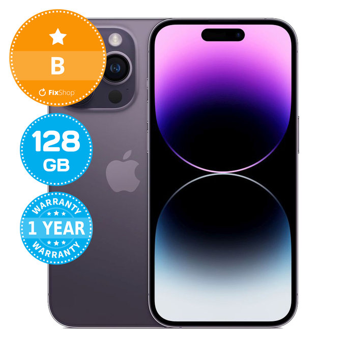 Apple iPhone 14 Pro Deep Purple 128GB B Recondiționat