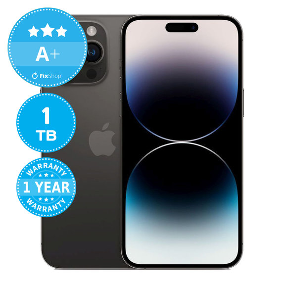 Apple iPhone 14 Pro Max Space Black 1TB A+ Recondiționat
