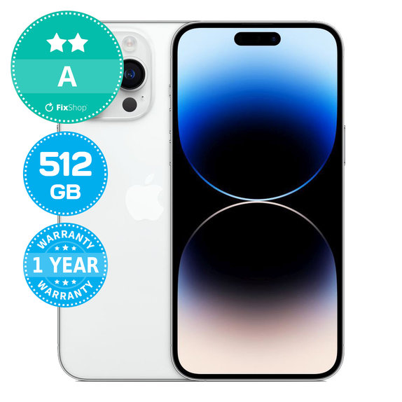 Apple iPhone 14 Pro Max Silver 512GB A Recondiționat
