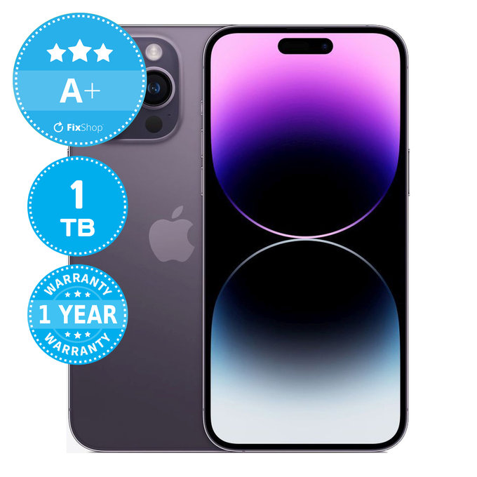 Apple iPhone 14 Pro Max Deep Purple 1TB A+ Recondiționat