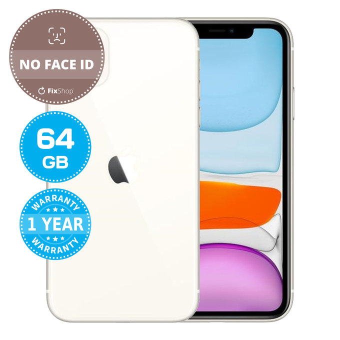 Apple iPhone 11 White 64GB (No Face ID) Recondiționat