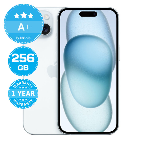 Apple iPhone 15 Blue 256GB A+ Recondi?ionat