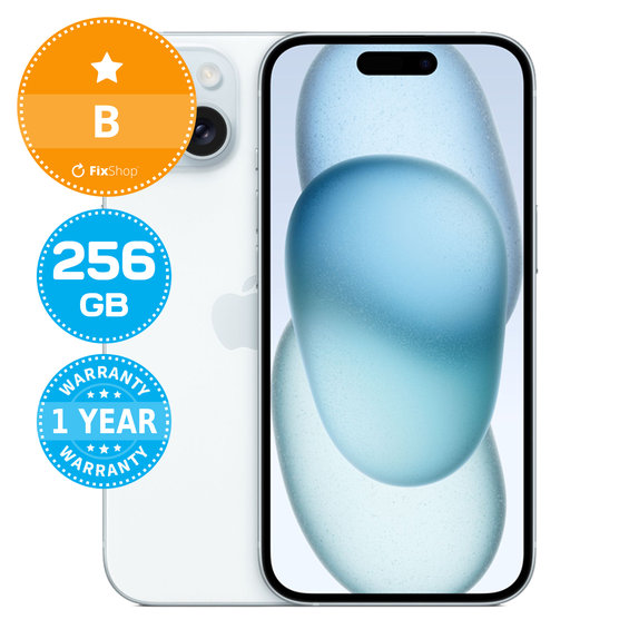Apple iPhone 15 Blue 256GB B Recondi?ionat