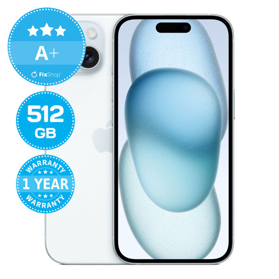 Apple iPhone 15 Blue 512GB A+ Recondi?ionat