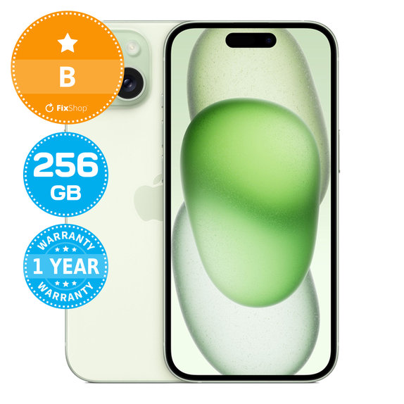 Apple iPhone 15 Green 256GB B Recondi?ionat