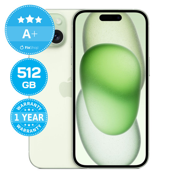 Apple iPhone 15 Green 512GB A+ Recondi?ionat