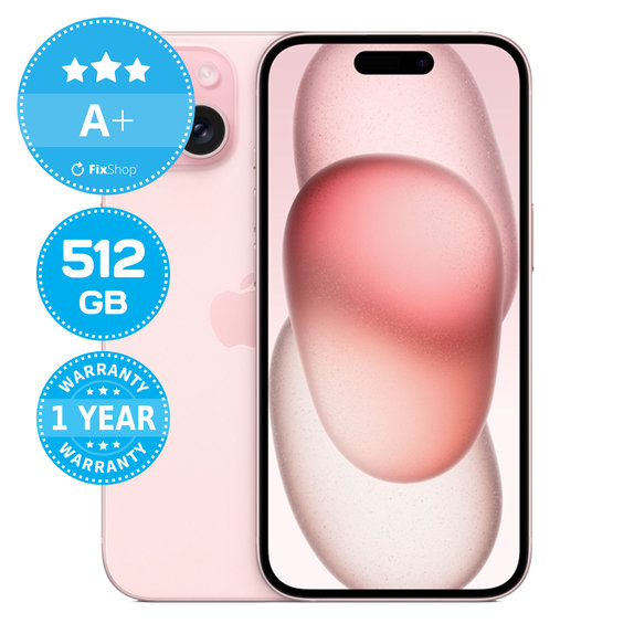 Apple iPhone 15 Pink 512GB A+ Recondi?ionat