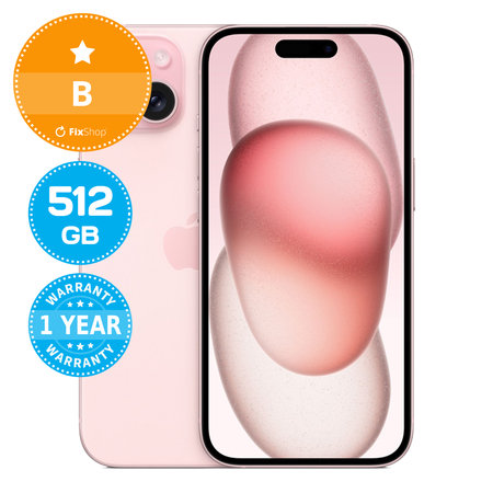Apple iPhone 15 Pink 512GB B Recondi?ionat