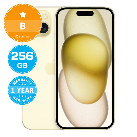 Apple iPhone 15 Yellow 256GB B Recondi?ionat
