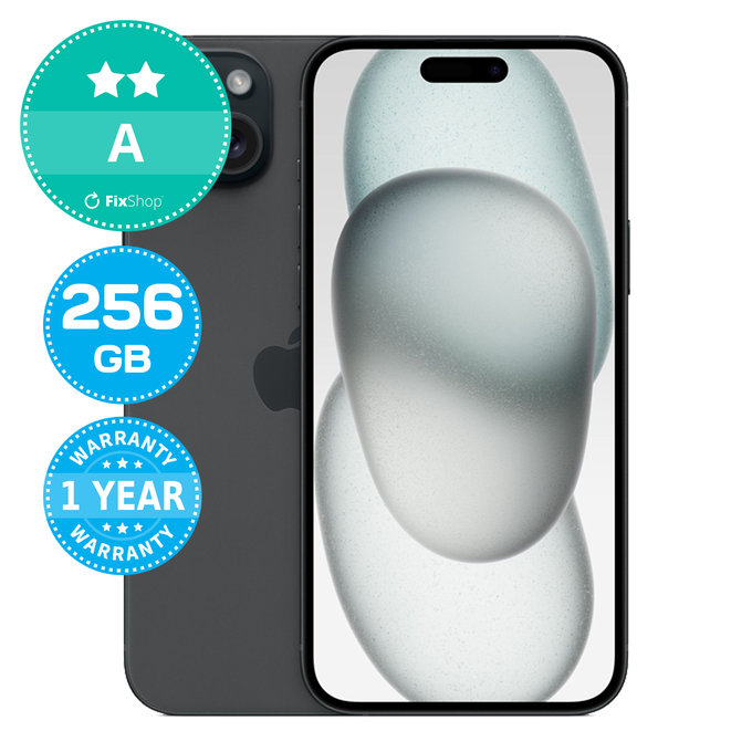 Apple iPhone 15 Plus Black 256GB A Recondi?ionat