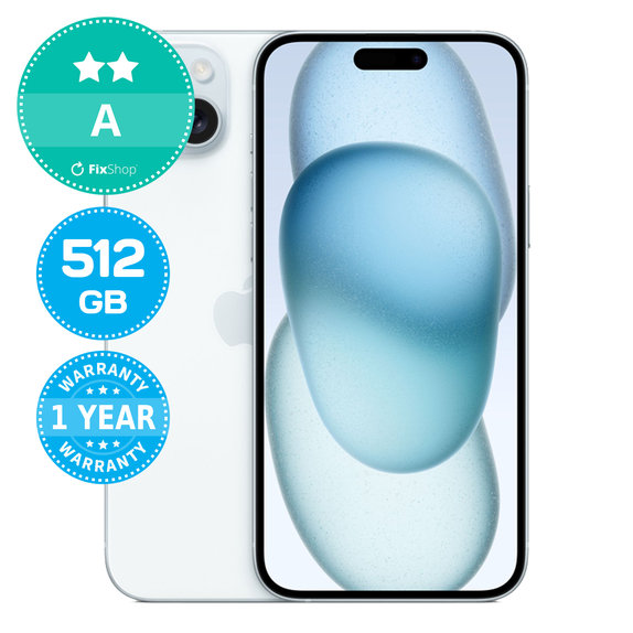 Apple iPhone 15 Plus Blue 512GB A Recondi?ionat