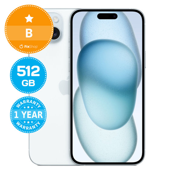 Apple iPhone 15 Plus Blue 512GB B Recondi?ionat