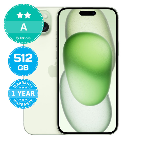 Apple iPhone 15 Plus Green 512GB A Recondi?ionat