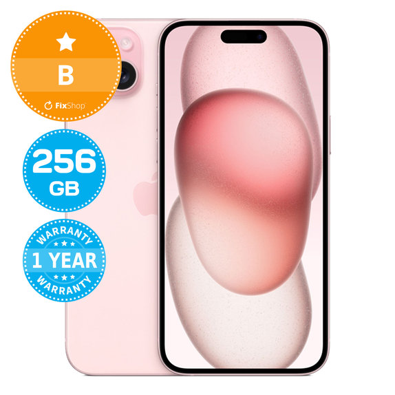 Apple iPhone 15 Plus Pink 256GB B Recondi?ionat