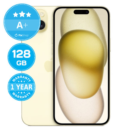 Apple iPhone 15 Plus Yellow 128GB A+ Recondi?ionat